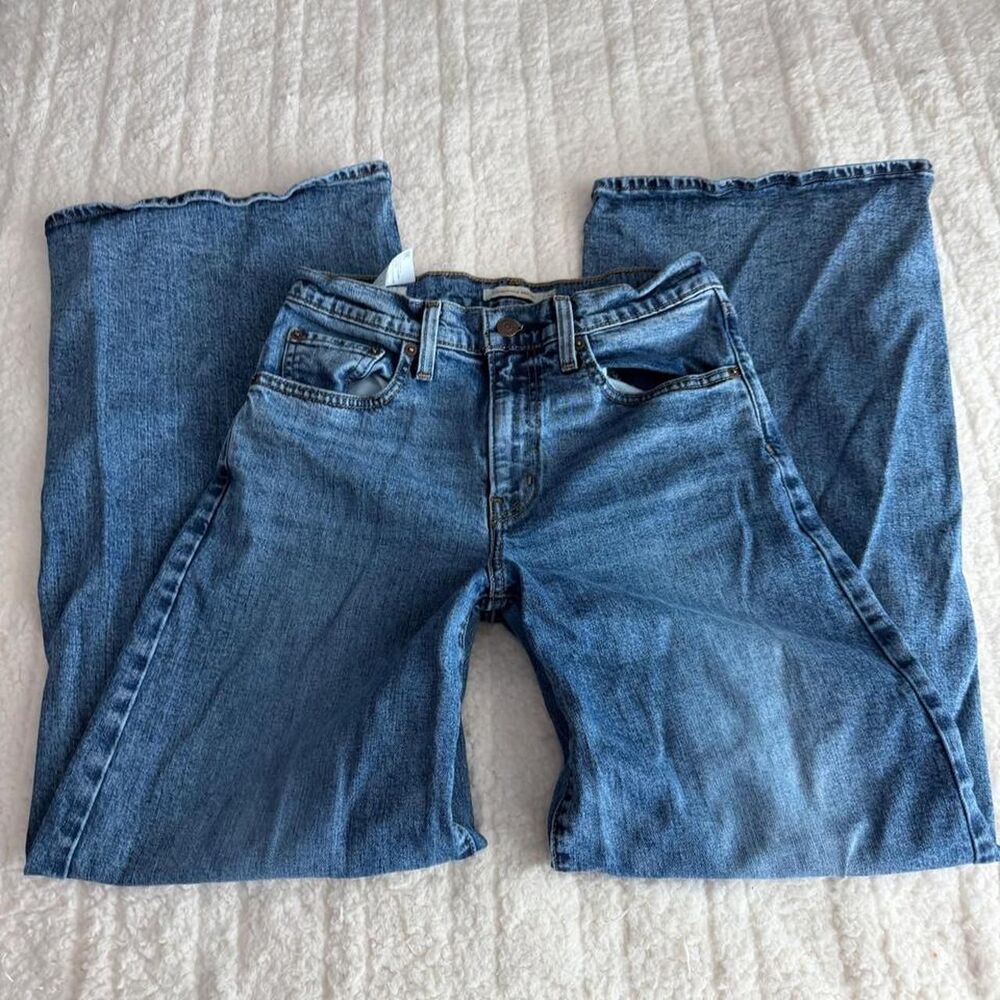 Levi’s 728 High Rise Wide Leg Jeans in Blue
